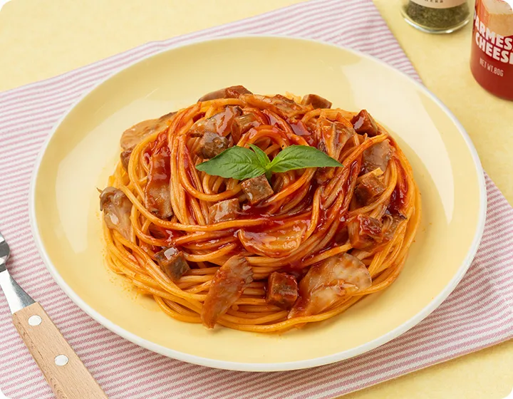 トマトソースのパスタ